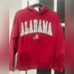 Alabama Crimson Tide Hoodie OVB Old Varsity Brand Red Embroidered | Size Medium